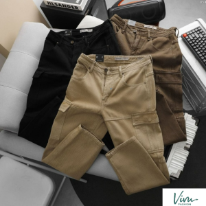 Alternative view of Quần Cargo Kaki Nam ICONDENIM Washed