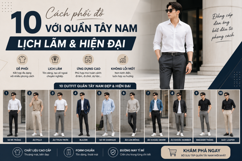 10 cách chọn quần tây