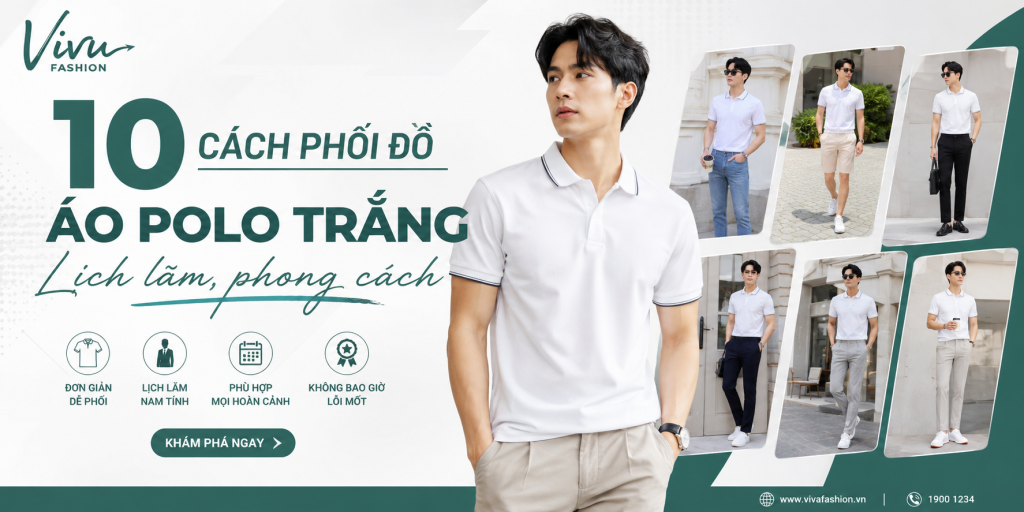 10 cách phối đồ vs polo