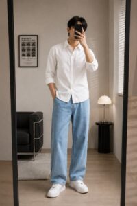 Áo Sơ Mi Và Quần Jean – Nam Tính Và Hiện Đại