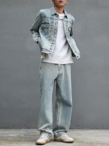 Áo Khoác Denim Và Quần Jean