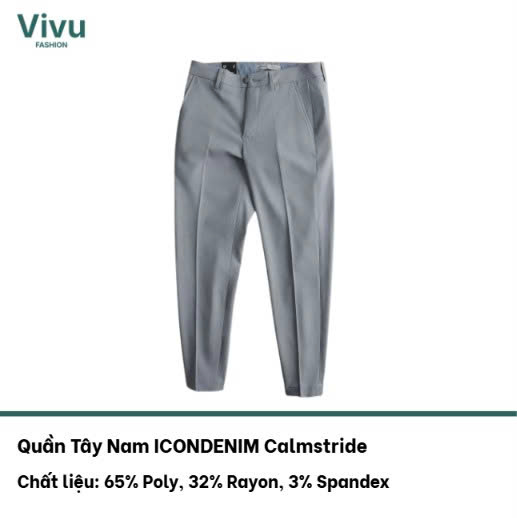 Quần Tây Nam ICONDENIM City Straight
