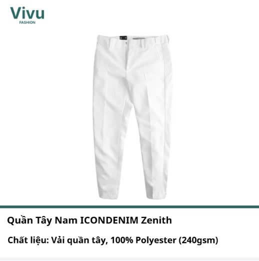Quần Tây Nam ICONDENIM Calmstride