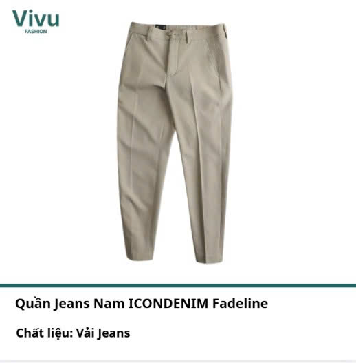 Quần Jeans Nam ICONDENIM Fadeline